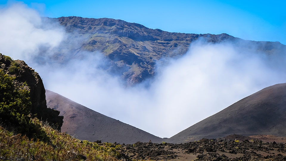 Scenic Haleakala from Helicopter