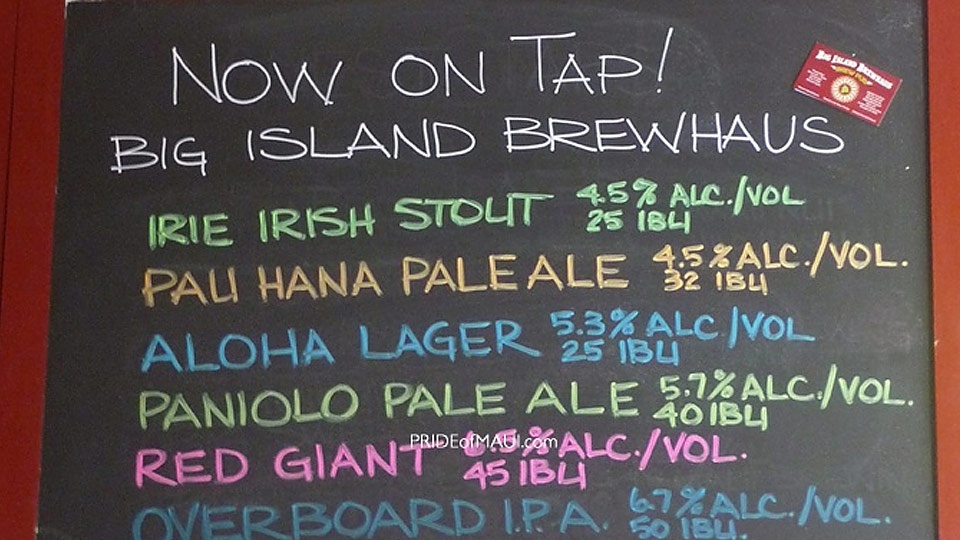 Big Island Brewhaus Paniolo Pale Ale Hawaii