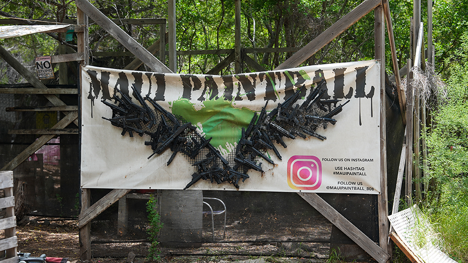 Maui Paintball Sign