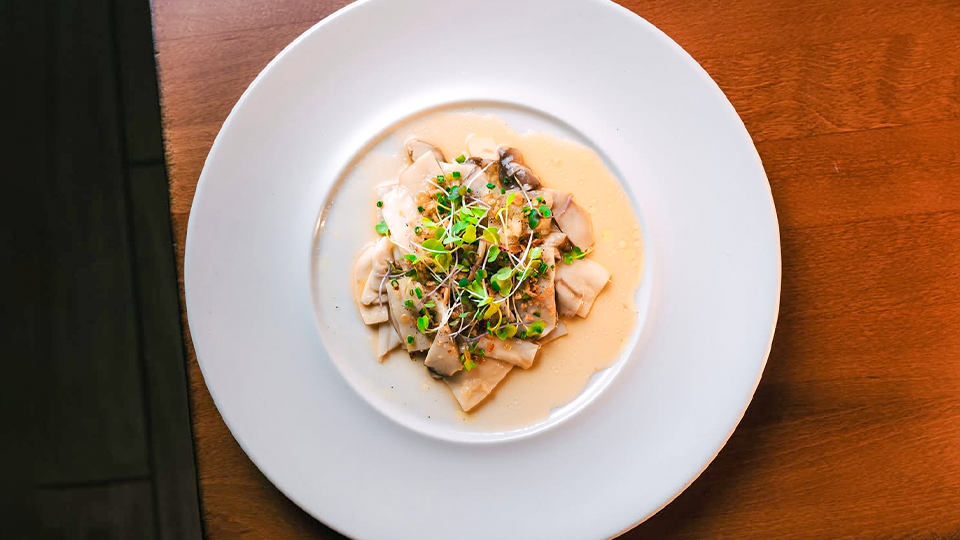 Hamachi Carpaccio at Hachi by Oao