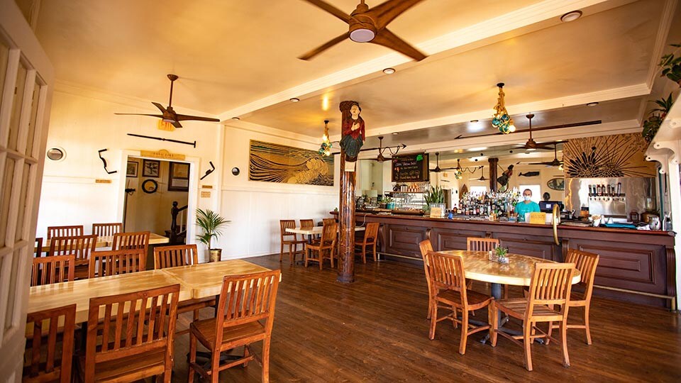 Interior of Papa'aina Restaurant Maui