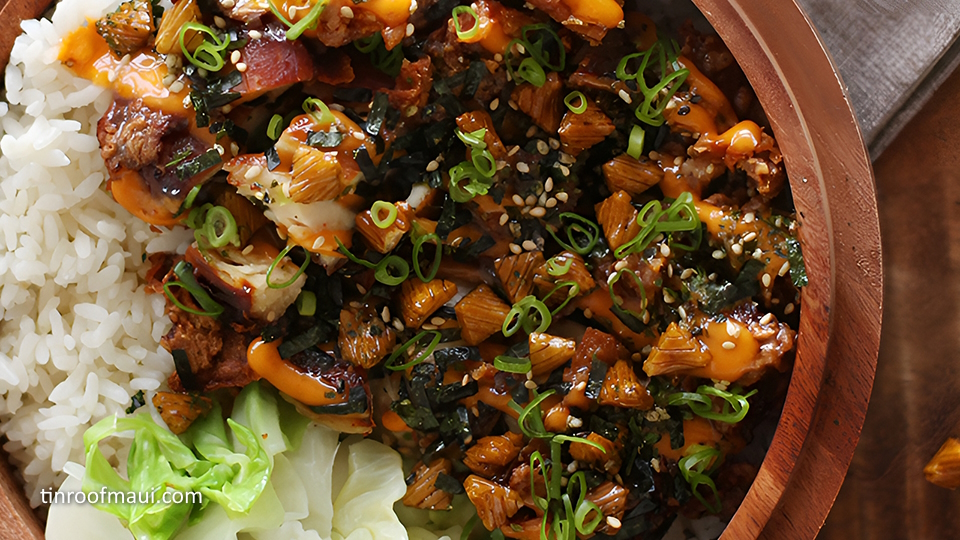 Noodle dish for dinner meal at Tin Roof