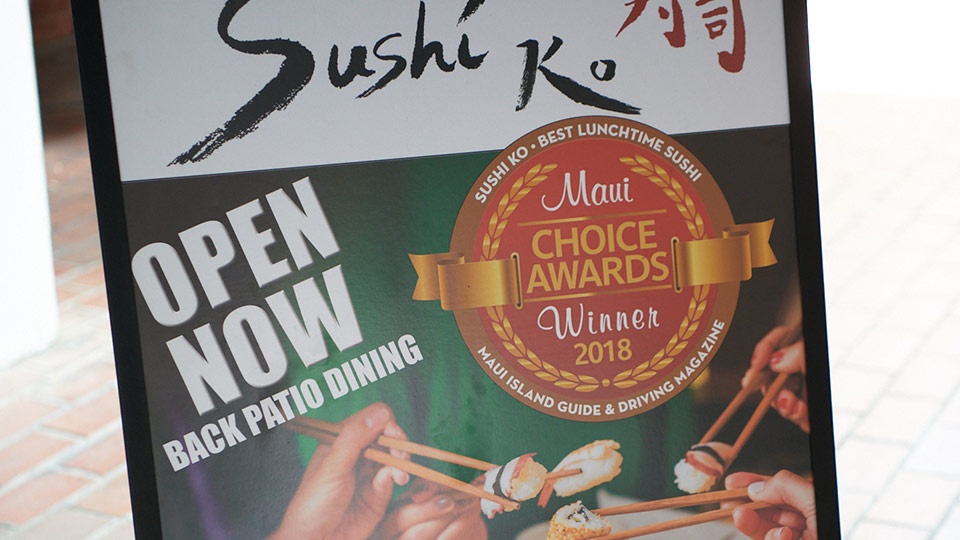 Top Maui Lahaina Sushi Ko