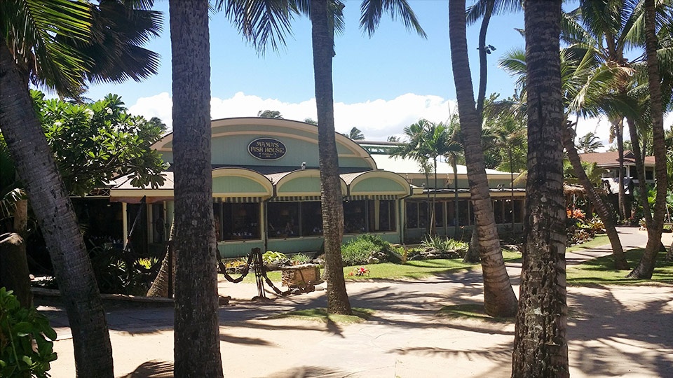 Lunch in Maui Mamas Fish House