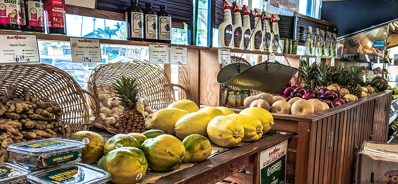 Top Maui All Organics Food Sources