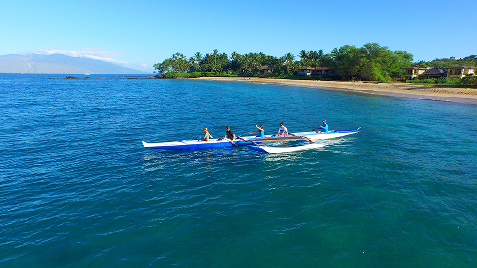 Hawaiian Outrigger Canoe Paddling