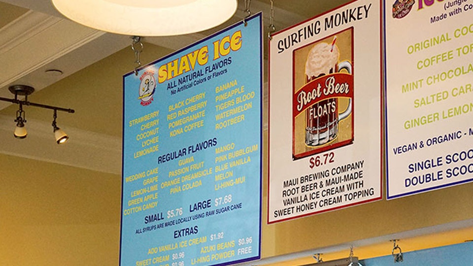 Best Maui Surfing Monkey Hawaiian Shave Ice