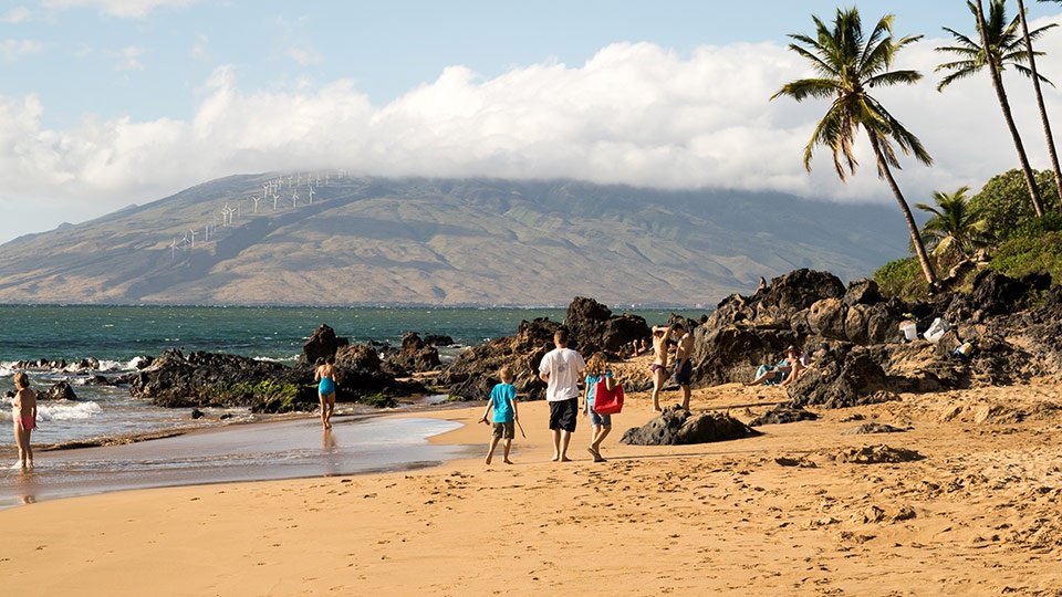 Maui Ulua Beach Snorkeling family with kids