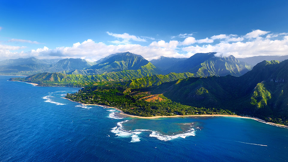 Aerial Photo of Na Pali Coast