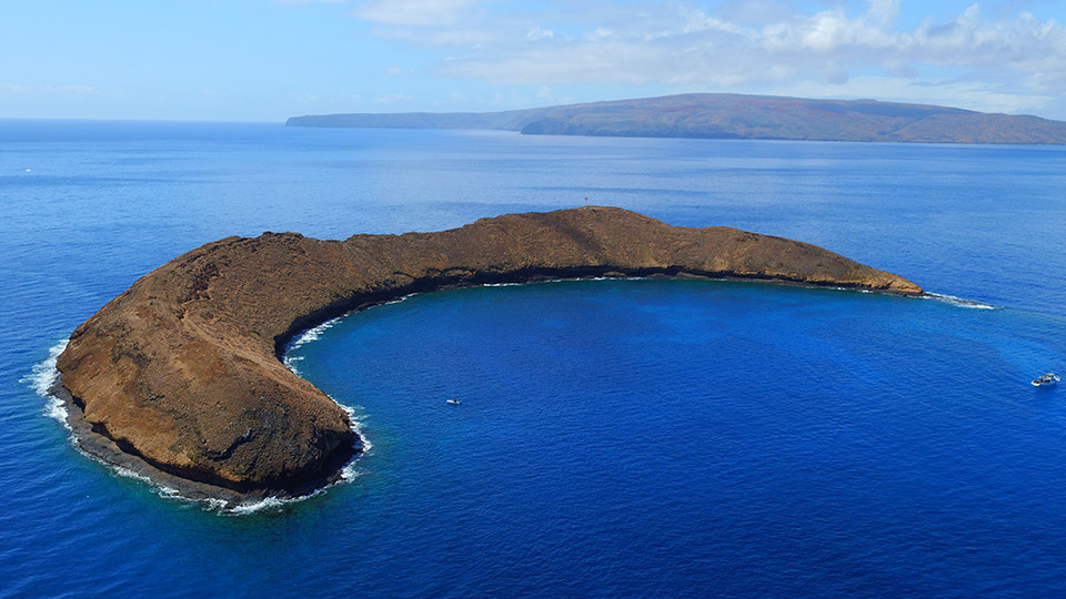 Molokini Crater Aerial