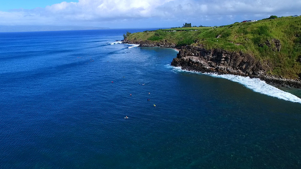 Aerial Shot of Honolua Bay