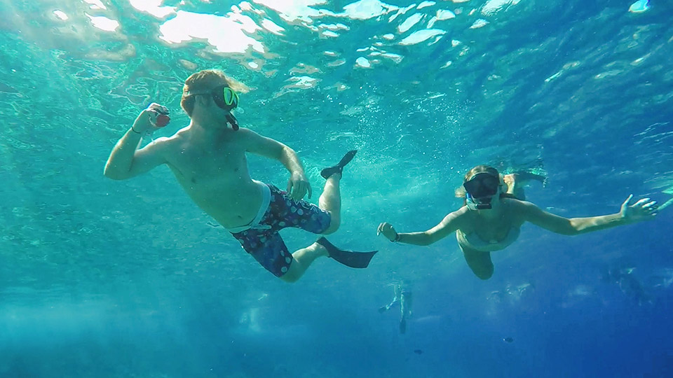 Snorkelers in Maui
