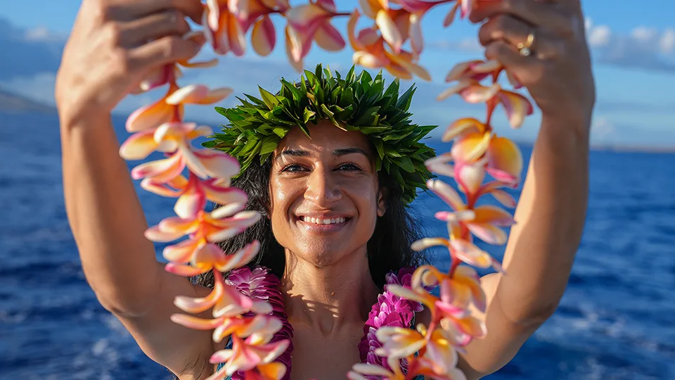 Pride of Maui Sunset Dinner Cruise and Luau Polynesian Dancer