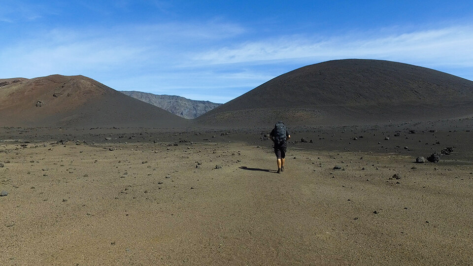 Visiting Haleakala on a hike