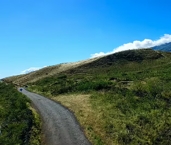 Road in the clouds