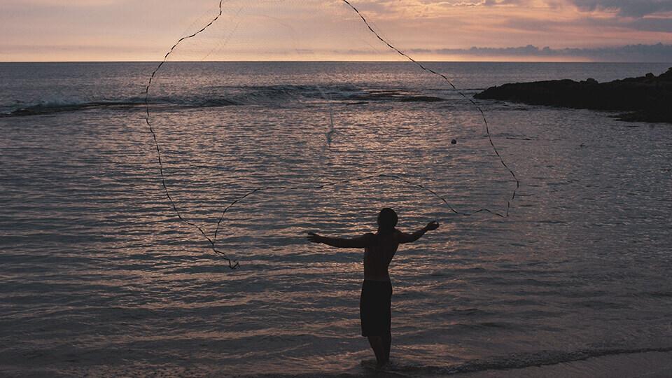 Ancient Hawaiian Fisherman