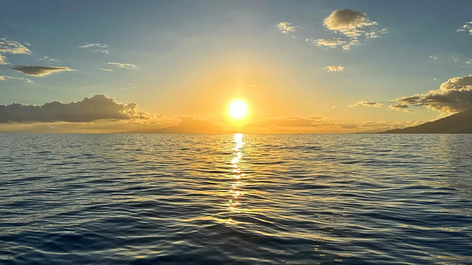 Sunset Over Ocean on Maui Sunset Cruise