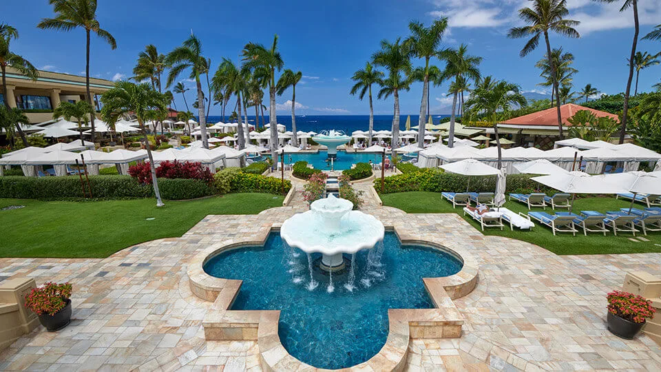 Maui Vacation Guide Fountain At Four Seasons