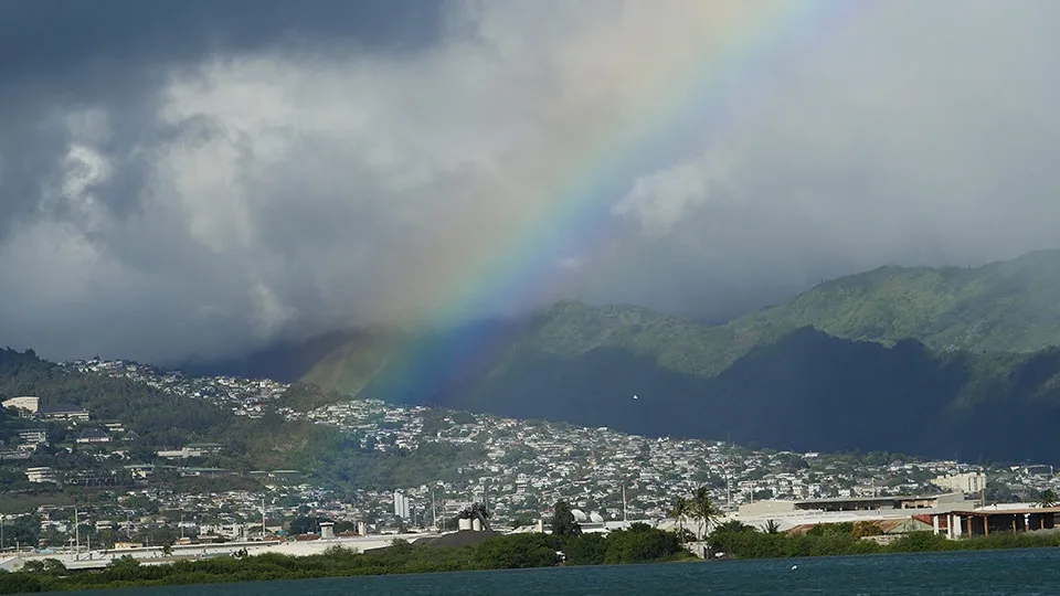 Rainbow over Maui