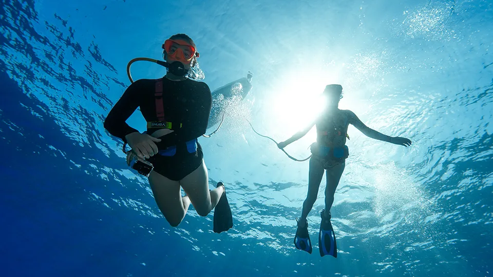 Guests SNUBA Diving on Maui Snorkel Tour