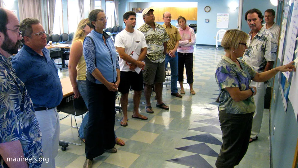 maui coral reef recovery team meeting