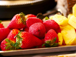 Pineapple and strawberries Best Maui Luau