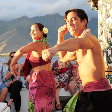 Authentic Polynesian Dance Maui Sunset Luau Cruise