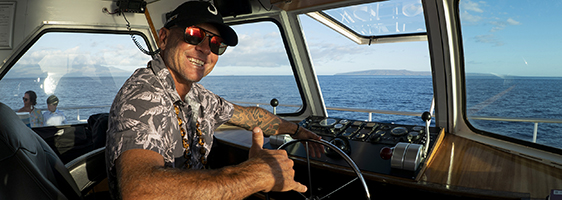 Pride of Maui captain on the best Maui whale watching tour