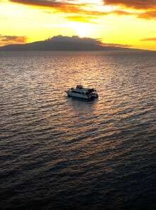 Pride of Maui Sailing at Sunset